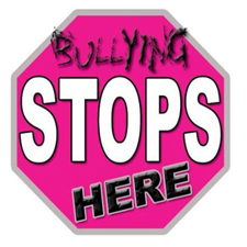 A logo saying 'Bullying Stops Here'